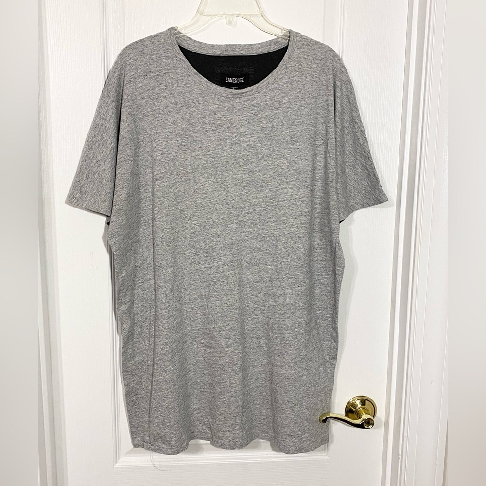 Zanerobe Two Tone Relaxed Fit Cotton Tee Gray Men’s XL